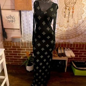 Versus - Vintage 90s Versace floor length dress, used. Size 26/40